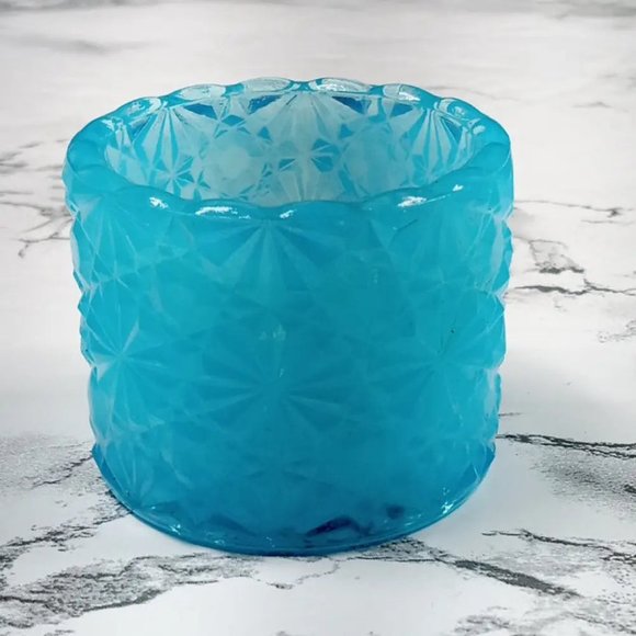 Degenhart Glass Daisy Button Trinket Paperweight Open Salt Vtg - Picture 6 of 8